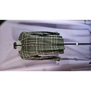Universal Thread, Green Grey, Cream, Black, Top, Size: M